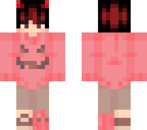 cute pink pumpkin boy