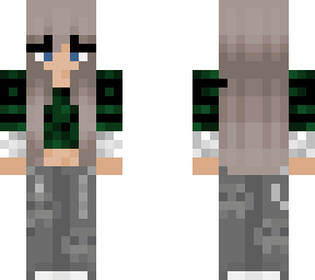 green comfy army girl