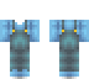 ob - blue & teal farmers outfit