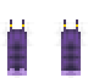 ob - purple overalls w/ white sleeves