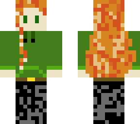 orange haired person
