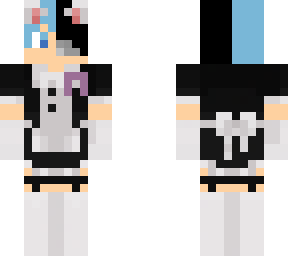 ahora si se ve como mi skin. mi nueva skin de maid