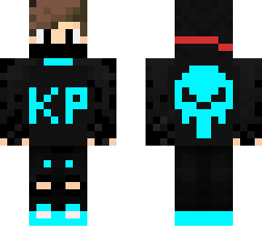 black and blue hoodie boy skin - kartikplayzop