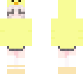 girl in duck hoodie