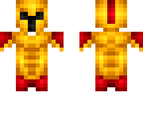 ob - golden & red gladiator armor