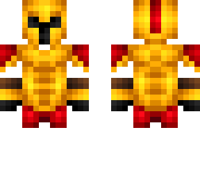 ob - golden & red gladiator armor v2