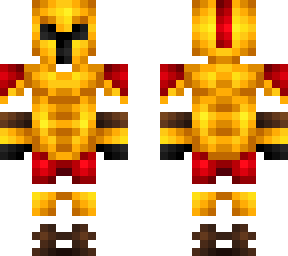 ob - golden & red gladiator armor v3