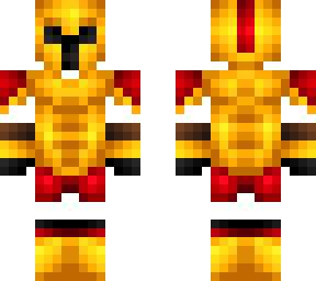 ob - golden & red gladiator armor v4