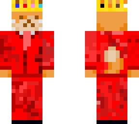 cat with suit and crown red