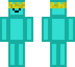 cyan with crown