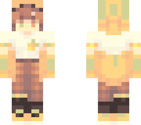 lemon girl with hood and gloves