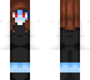 blue skinned girl-steve version