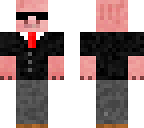 pig in tux
