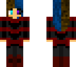 jade red and black sweater