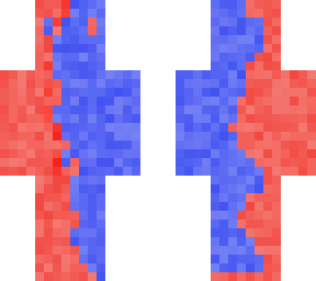 red and blue