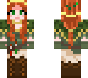 forest woman medieval herbalist
