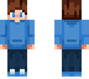 blue hoodie
