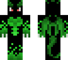green and black dragon