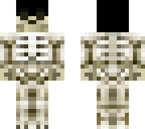 skeleton with hair