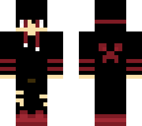 black red skin