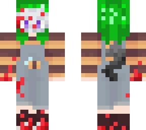 bloody bee girl with mask (thick arms)