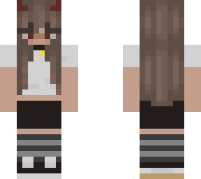 egirl with white croptop