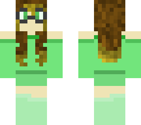 green with glasses girl