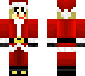 shy girl with santa suit