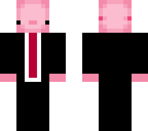 axolotl in suit
