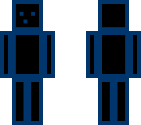 blue cartoonish charackter inverted