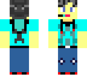 blue gamer boy with headset