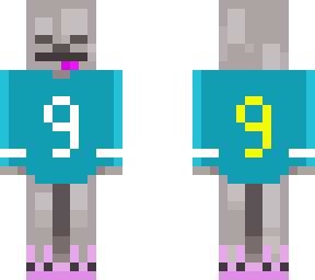 boogieman with bunny slippers and jersey on