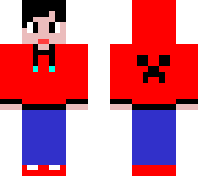 cool red boy with creeper sign