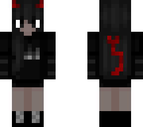 edited emo devil girl