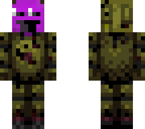 purple guy inside springtrap
