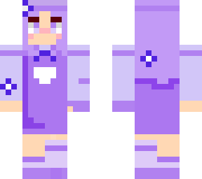 purple overall dress cute skin