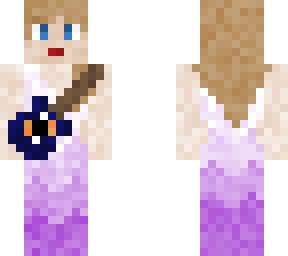 eras tour taylor swift speak now purple dress with long live guitar