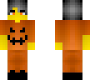 male - neon pumpkin face - october theme