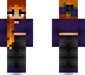 cute purple halloween girl
