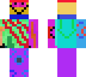 colorful smiley frog skin
