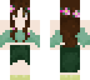 green flower girl