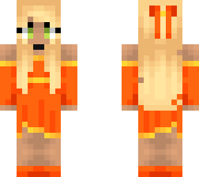 halloween golden & orange dress girl
