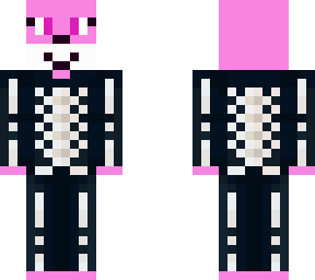 kate (oc) in skeleton outfit