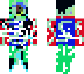 alientic fancy corrupted girl skin(can prank your friends)
