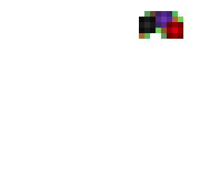 base - red purple & black flowers