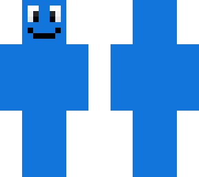 big blue man