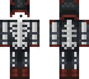 black & red skeleton guy halloween ver.