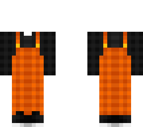 ob - checkered fall overalls & sweater