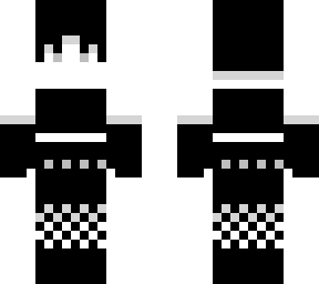 black and white