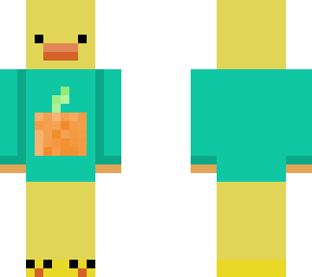 duck in pumpkin hoodie
